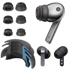 Embouts d'oreilles multi-brides premium pour Galaxy Buds3 Pro/Galaxy Mixte (SML), Noir
