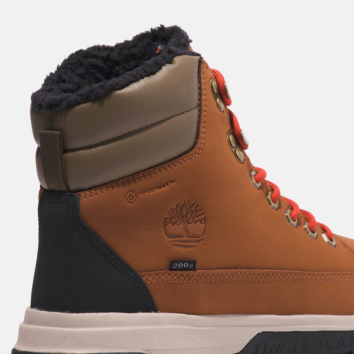 Timberland Treeline TB1A678CF13 Boot Men 7 Rust Faux Fur Lined