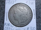 1903's MORGAN SILVER DOLLAR  in VERY NICE  FINE to VF condition. RARE DATE!