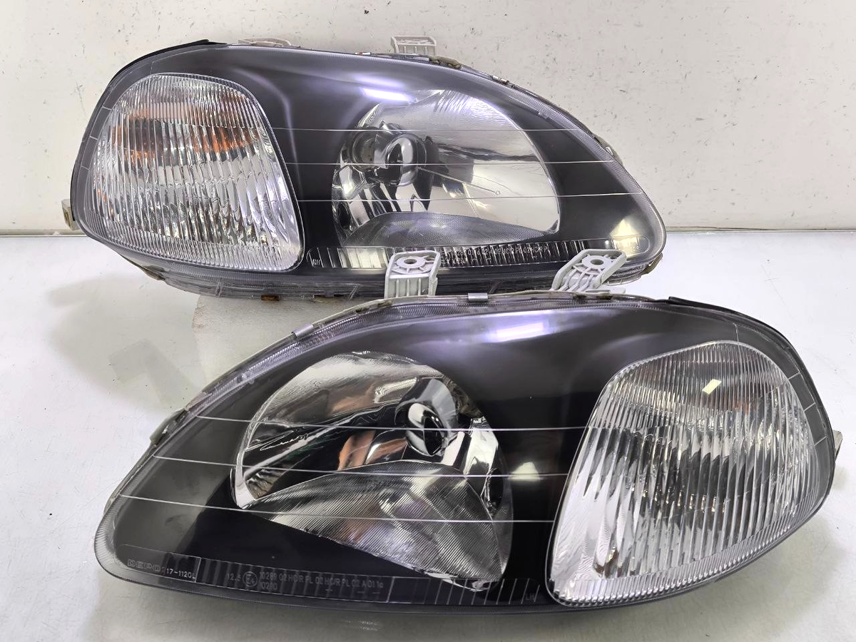 DEPO Honda Civic EK SO4 EK3 EK4 Headlight BLACK Lights Lamp