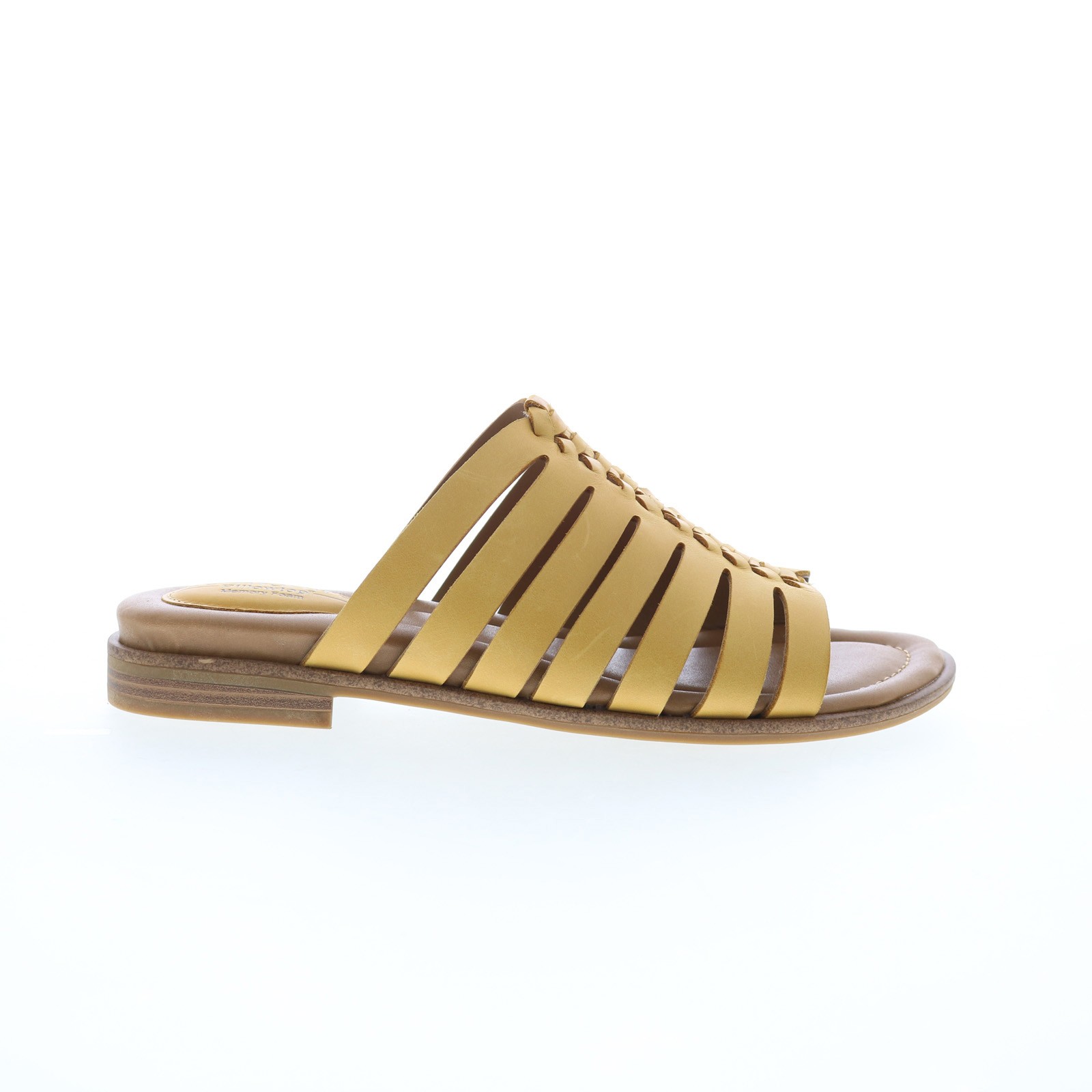 Comfortiva Dasya CT0043103 Womens Yellow Leather Slides Sandals Shoes