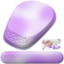 Mouse Pad with Wrist Rest, Comfortable Memory Foam Wrist Rest for Computer Ke...