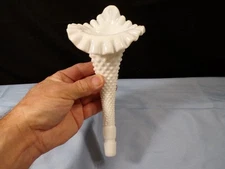 Fenton Milk Glass Hobnail Replacement Epergne Horn INV2