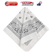Large Bandana Headband - Handkerchief Bandanas for Women Men - Cowboy Scarf...