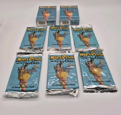 Kenzer 1996 Monty Python CCG Two Starter Decks Plus 6 Sealed Packs 