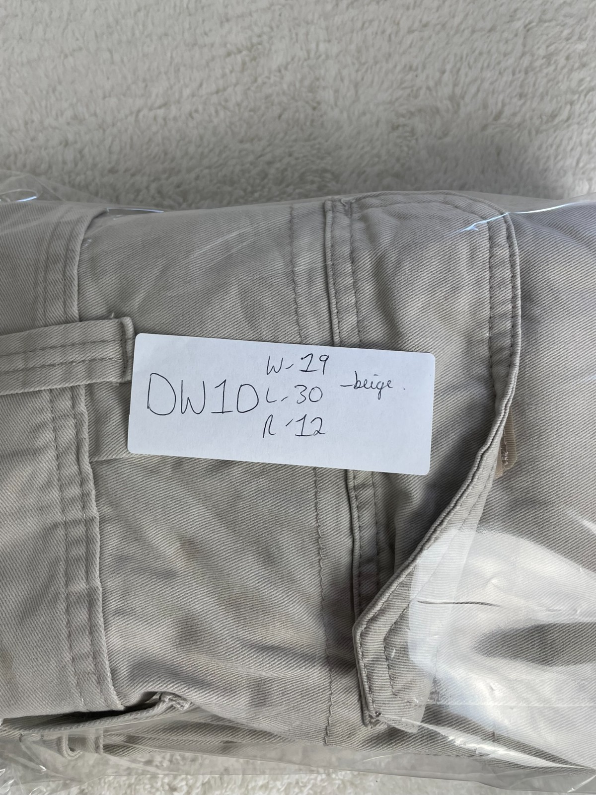 Men's Genuine Wrangler Utility Cargo Trousers Beige Size W38 L30 Straight thumbnail 6