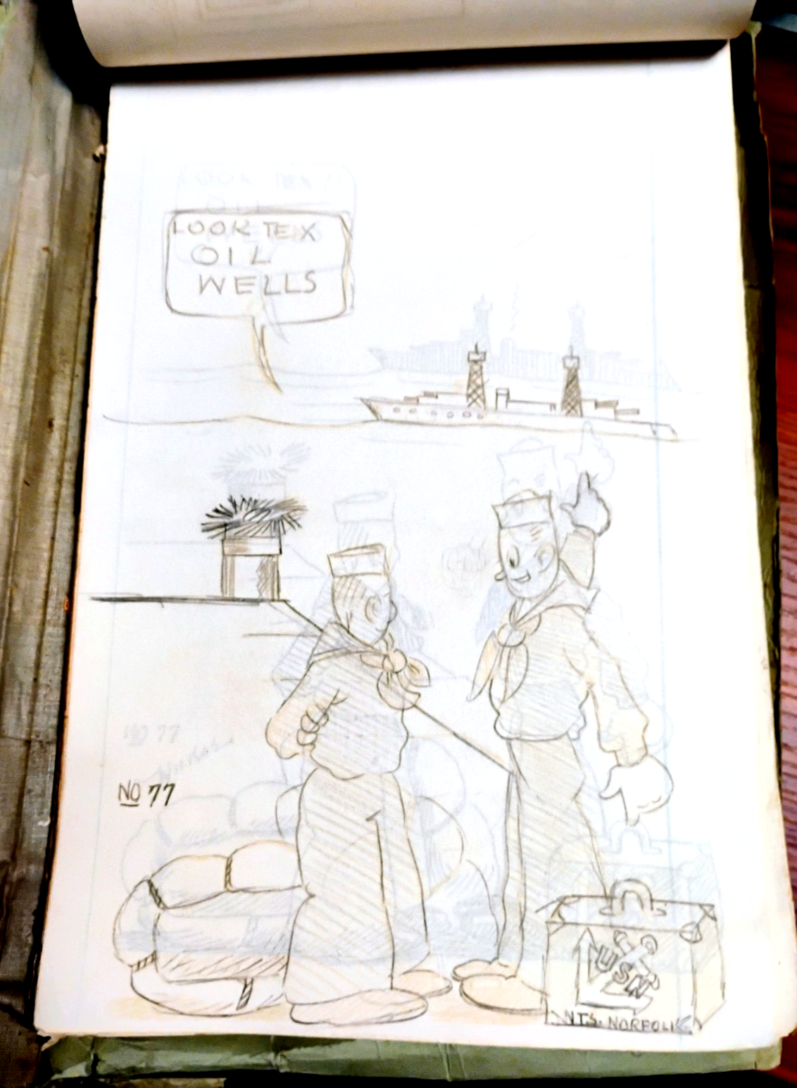 Vtg 1939-40 USS LEXINGTON PRESS newsletters + ORIGINAL ART Fleet ...