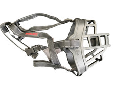 Barkless Adjustable Dog Muzzle Size 5 Nylon S...