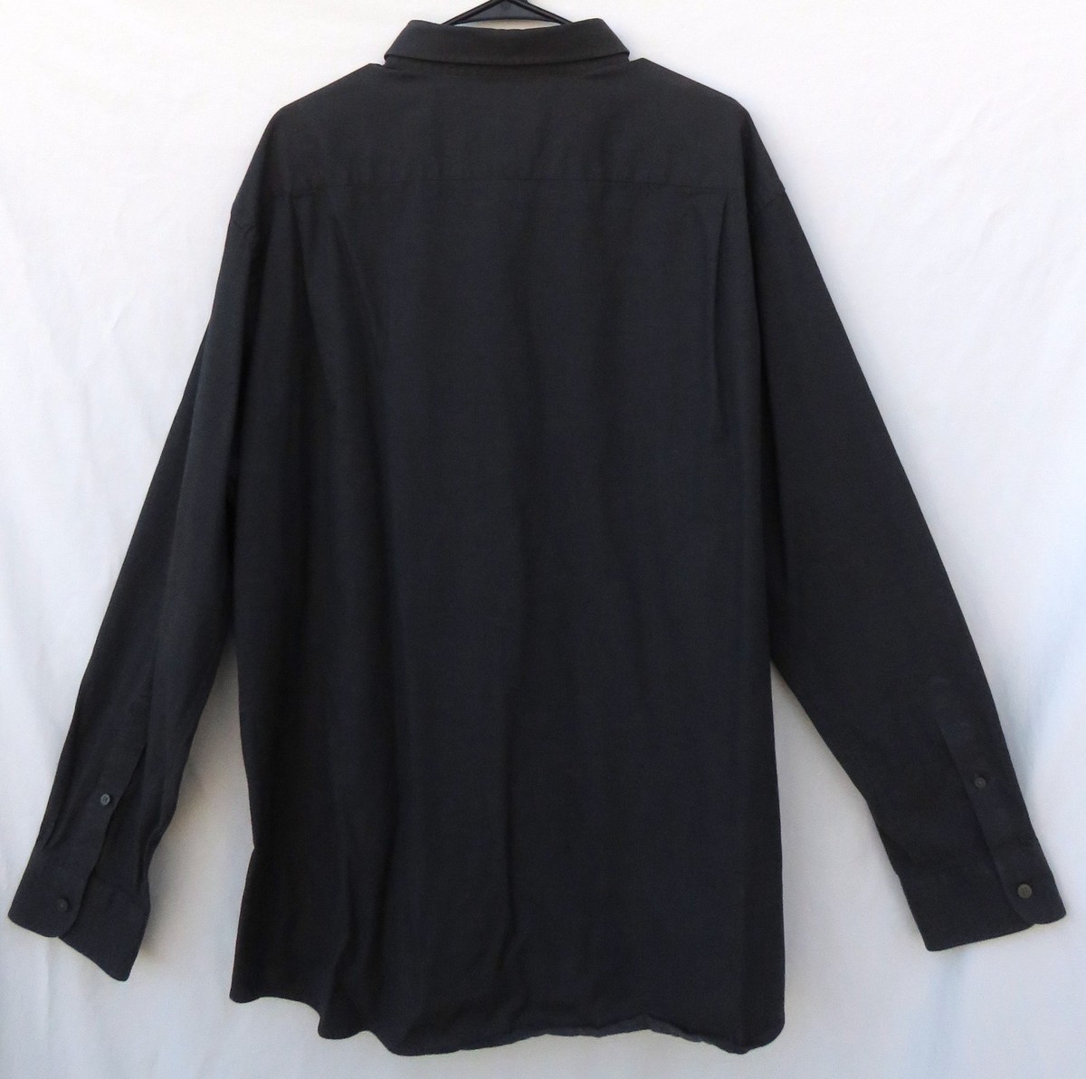 Jos A Bank Traveler Tech Dress Shirt Tailored Fit Black Long Sleeve Mens  XXL View 4