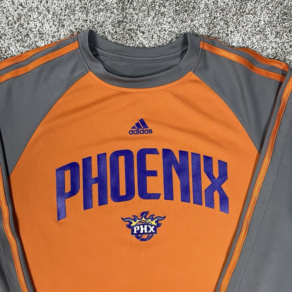 2010s Adidas Phoenix Suns Warm Up Shooting Long Sleeve Shirt Size Small - Image 4 of 4