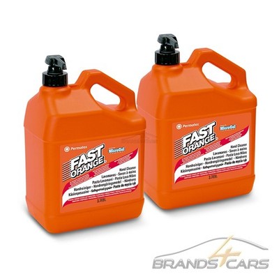 PERMATEX 2x 3,78L FAST ORANGE HANDREINIGER HANDWASCHPASTE SEIFE HANDSEIFE 101715