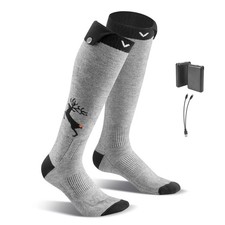 Uimoso Electric Heated Socks with 6000mAh Rechargeable Battery for Outdoor Use