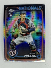 2024 Topps Chrome - Drew Millas #85 Prism Refractor (RC)
