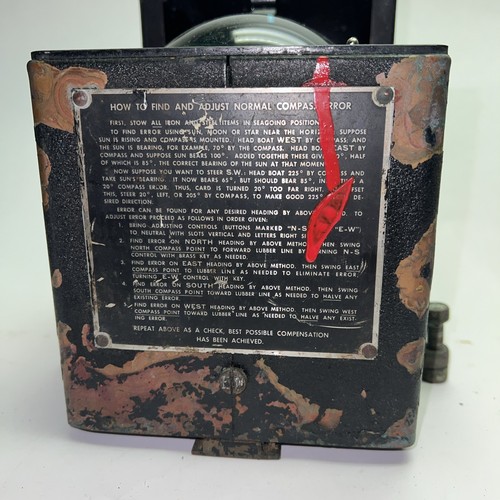 Vintage John E. Hand & Sons Co. Copper Lifeboat Compass SN-28489 MN-LMC 101 D - 第 4/10 張圖片