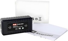PoE Extender Repeater, 1 Port Supported 10/100Mbps Comply with IEEE 802.3af Powe