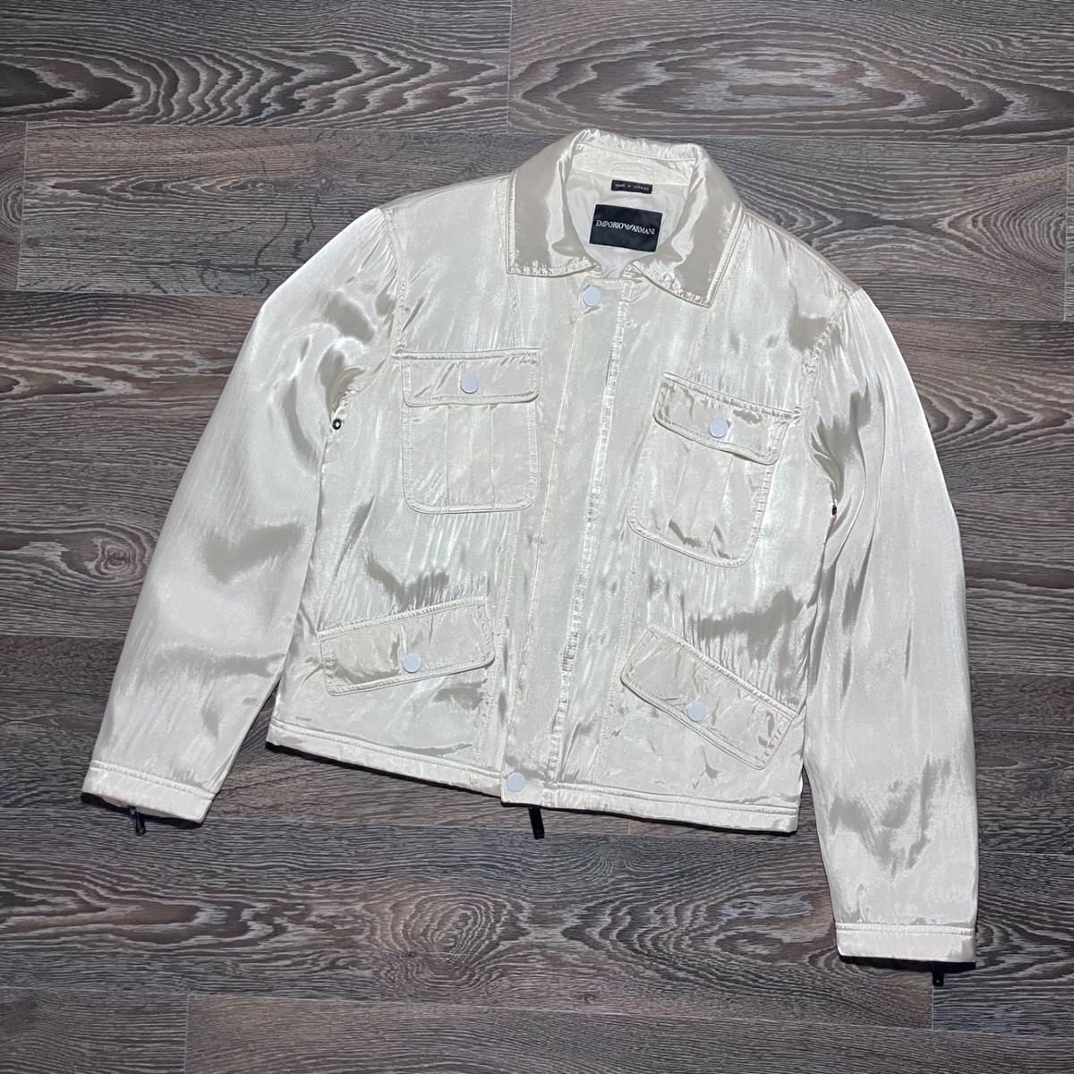 Vintage 2000s EMPORIO ARMANI Archive Iridescent Silk/Rayon 