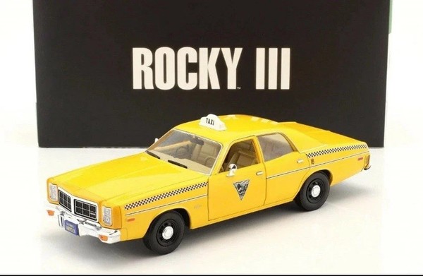 Dodge Monaco 1978 Taxi City Cab 1982 Rocky Iii Movie Car 1/18 Greenlight 19111-image
