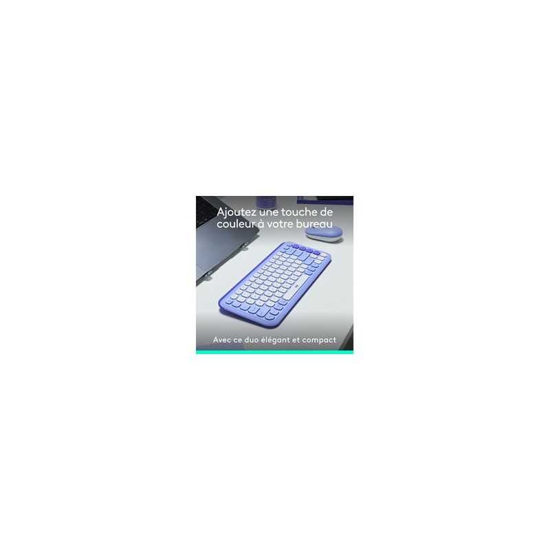 Logitech POP ICON COMBO ensemble clavier et souris avec touches d'action rapides et frappe feutrée