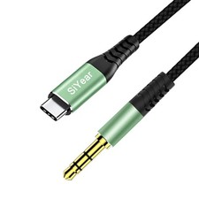 USB C to 3.5mm Audio Cable Aux Cord For Car iPhone 15 16 Samsung S24 iPad 3.3ft