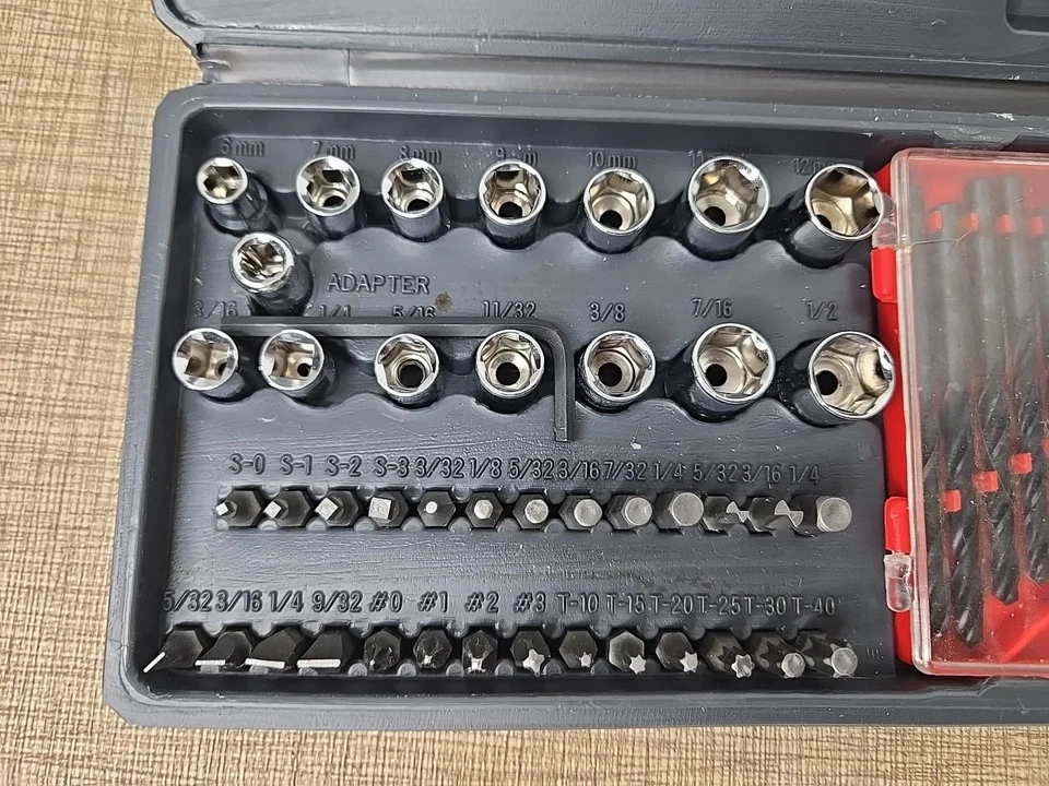 Master Craft - 55 peças conjunto de brocas de soquete com estojo - Imagem 2 de 4