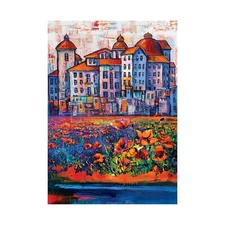 Decoupage Paper, Village in Color A1 Size, Redesign with Prima