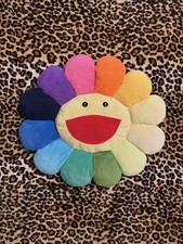 Stuffed Pillow Rainbow Murakami Flower Pillow Doll Room Decoration