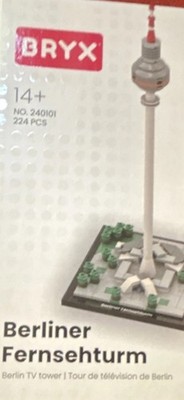 BRYX Berliner Fernsehturm Modell, Kunststoff, bemalt, Skyline, ab 14 Jahre