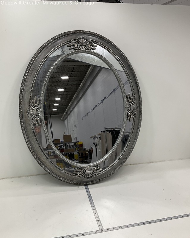 Large Oval Vintage-Style Mirror House Decor
