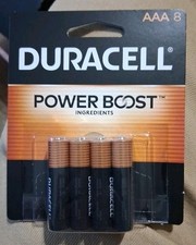 Duracell Coppertop Batteries AAA Power Boost Alkaline Battery Duracell New 8Pack