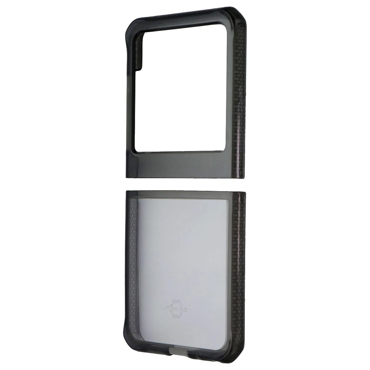 Custodia Glitter Con Anello Per Motorola Razr 40 Ultra - Cover Sottile Antiurto Con Protezione Schermo E Fotocamera - Nero - 3