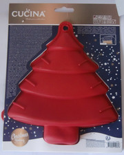 La CUCINA Silikon Backform Kuchenform Weihnachten Tannenbaum rot NEU mit Etikett