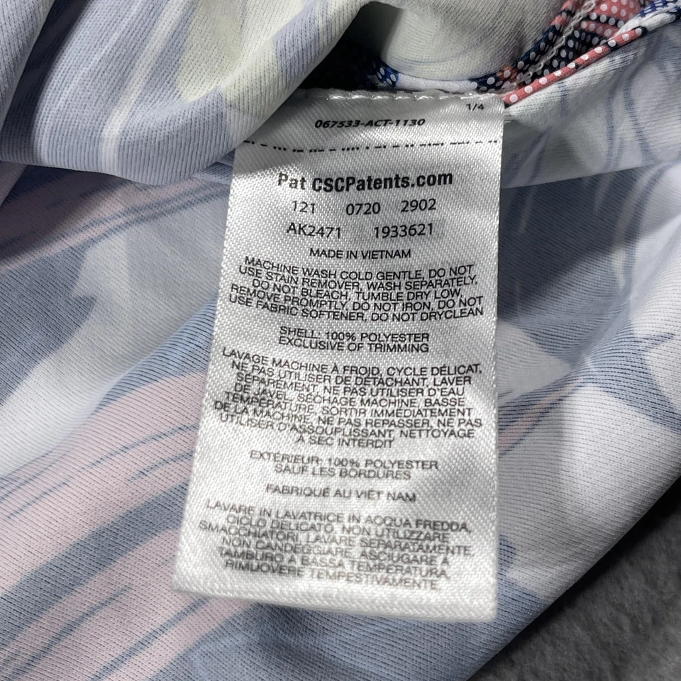 Camisa Columbia Feminina Grande Multicolorida Estampa Tropical Omni-Shade Manga Longa - Imagem 4 de 4