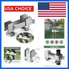 Chain Link Fence Double Gate Latch for 2" Gate Frame Chain Link Fence Gate La...