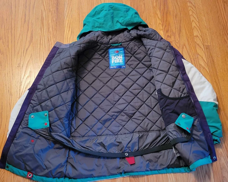 Chaqueta de Snowboard Bonfire Myrtle Aislada Bloques de Color Juvenil Grande Foto 4 de 4