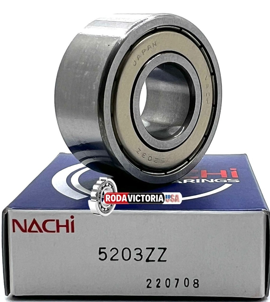 NACHI JAPAN 5203 ZZ ANGULAR CONTACT BEARING, METAL SHIELDED