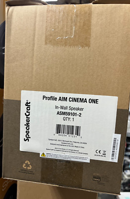 SpeakerCraft ASM59101 Profile AIM Cinema One In-Wall Speaker White ( Each)