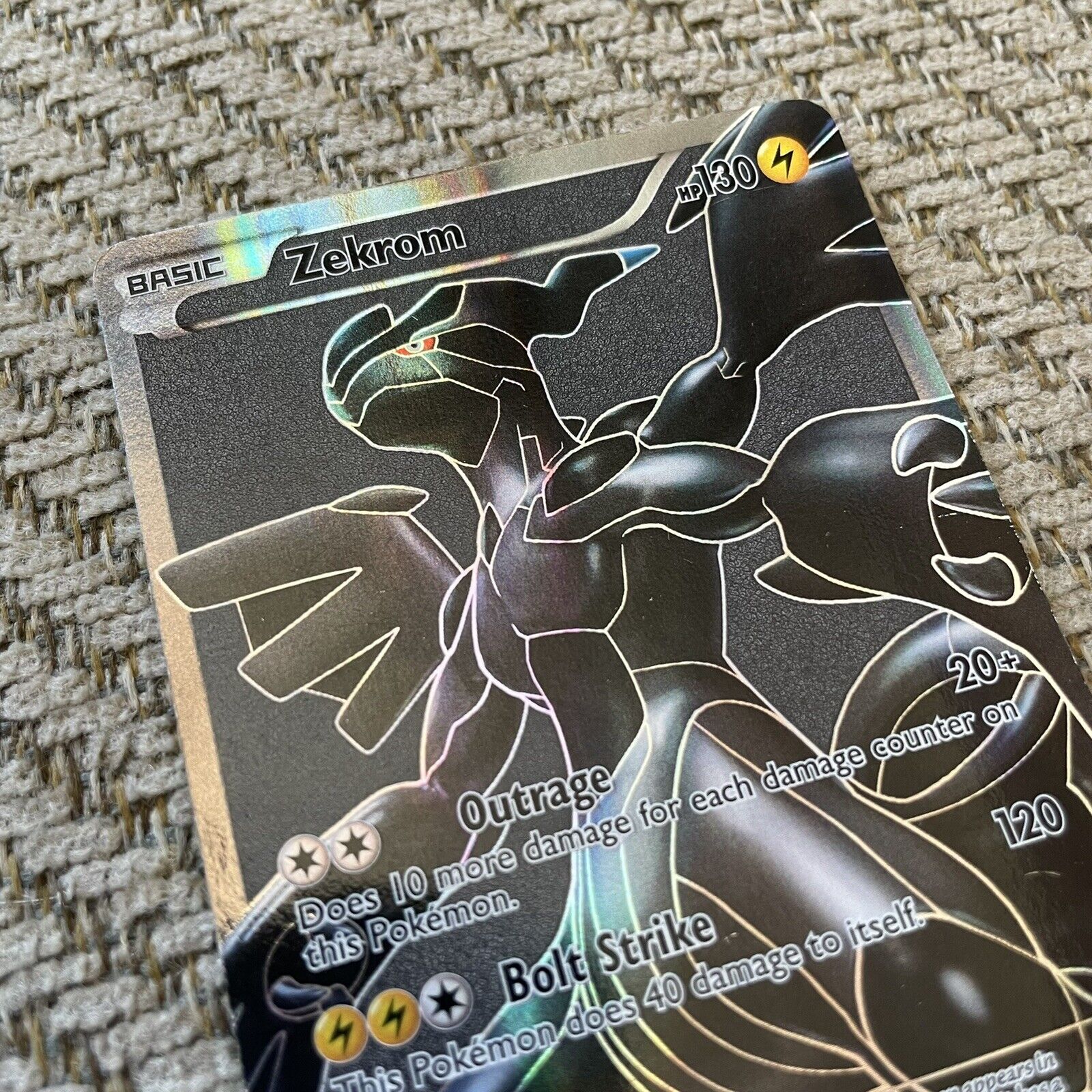 Pokemon Zekrom Holofoil Black & White Frete Incluso