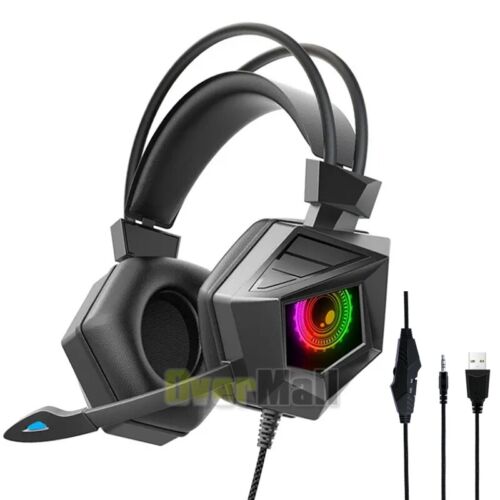 Gamer Gaming LED Audifonos Auriculares para PC Con Microfono para Hombres Mujer - Picture 25 of 61