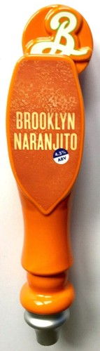 BROOKLYN NARANJITO BROOKLYN BREWING CO. BEER TAP HANDLE ~ 12" TALL ~ NEW - Picture 3 of 5