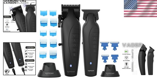 Cordless Clipping & Trimming Kit with Long-lasting DLC Blades - Black Elegance - Picture 2 of 11
