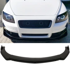 For Volvo C30 C40 C60 Gloss Blk Front Bumper Lip Splitter Spoiler Chin Body Kit