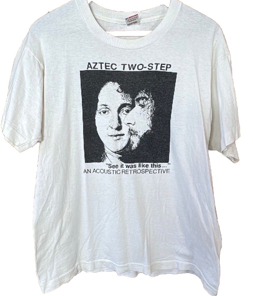 Rare Vintage Aztec Two Step Folk Rock Tshirt Size Large | eBay