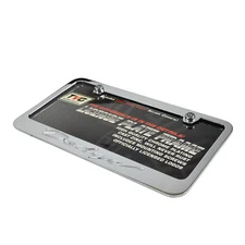 New Dodge Car Truck Chrome Metal License Plate Frame with Screw Covers