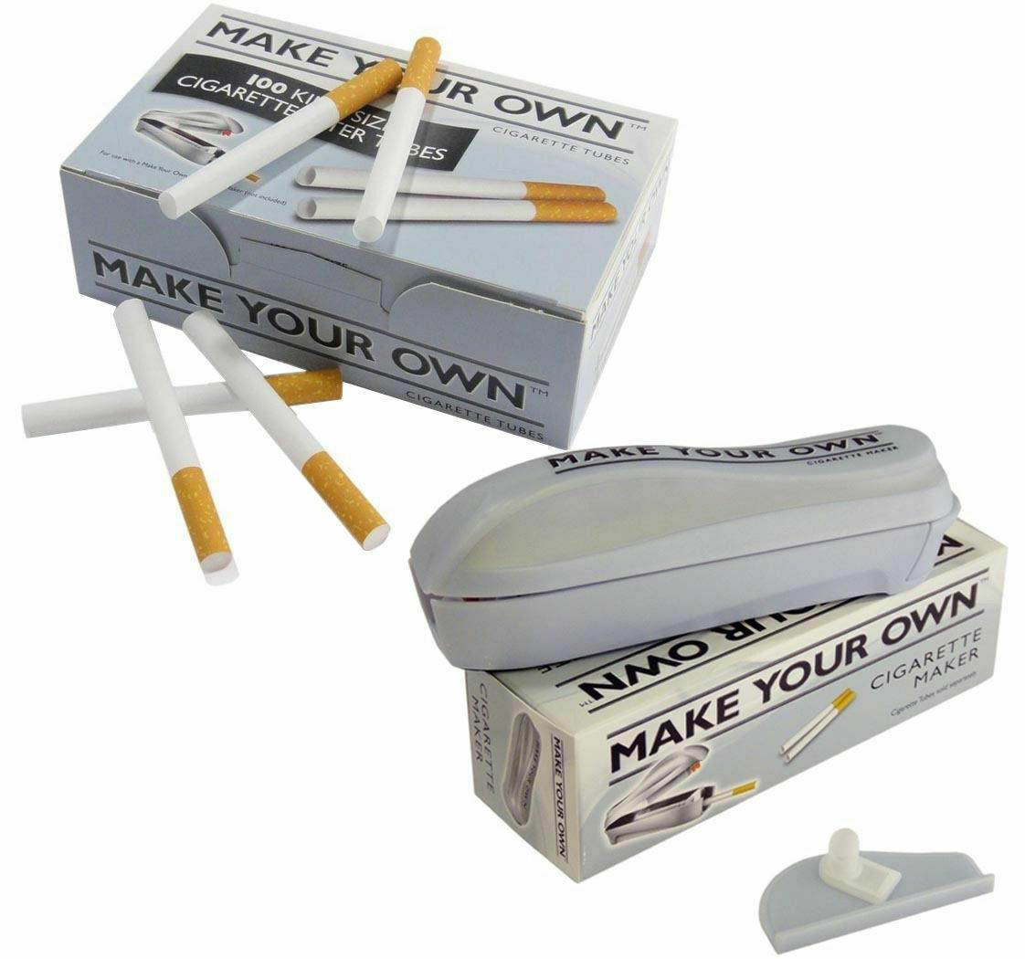 MAKE YOUR OWN CIGARETTE KING SIZE FILTER TUBES CONCEPT + FILLER MACHINE  INCLUDE