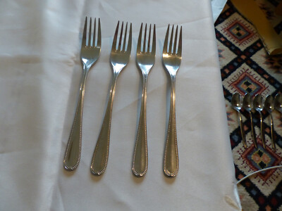 WMF Cromargan Coburg 4 Gabel Speisegabel Menuegabel 19,3 cm