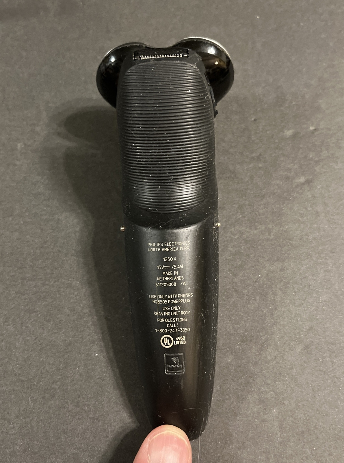 Philips Norelco Senso Touch 3D 1250x Cordless Wet/Dry Shaver Untested For Parts