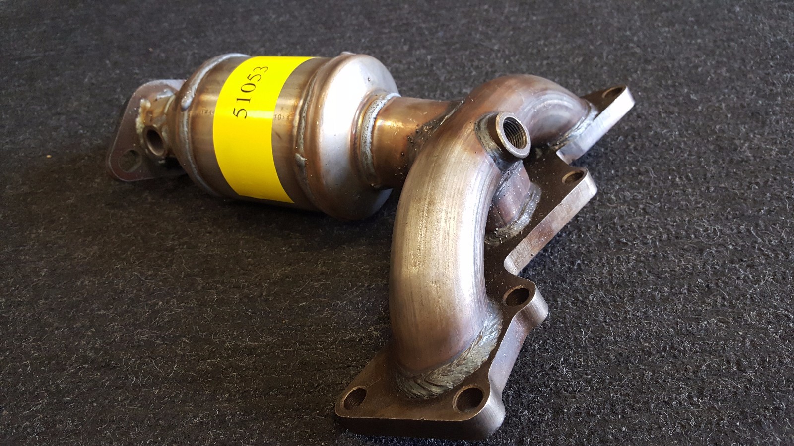 51053 FRONT EXHAUST MANIFOLD CATALYTIC CONVERTER FITS 2007-2012 HYUNDAI ...