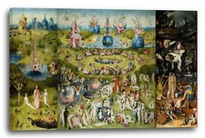 Kunstdruck Hieronymus Bosch - Der Garten der Lüste (1490/1510) - Alle drei Tafe