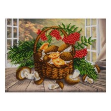 Bead Embroidery Kit Autumn Set DIY Craft Kit Seed Bead Needlepoint t-1301