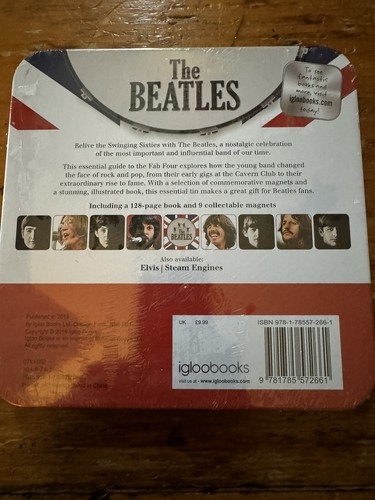 The Beatles-Definitive Guide In Collector's Tin 128-page Book & 9 Magnets SEALED - Foto 3 di 6